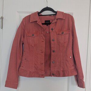 Liverpool Peach Denim Stretch Jacket Size Medium